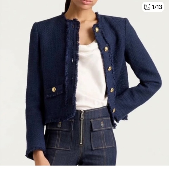 Cinq a Sept Christie Jacket, blue. - Picture 5 of 12